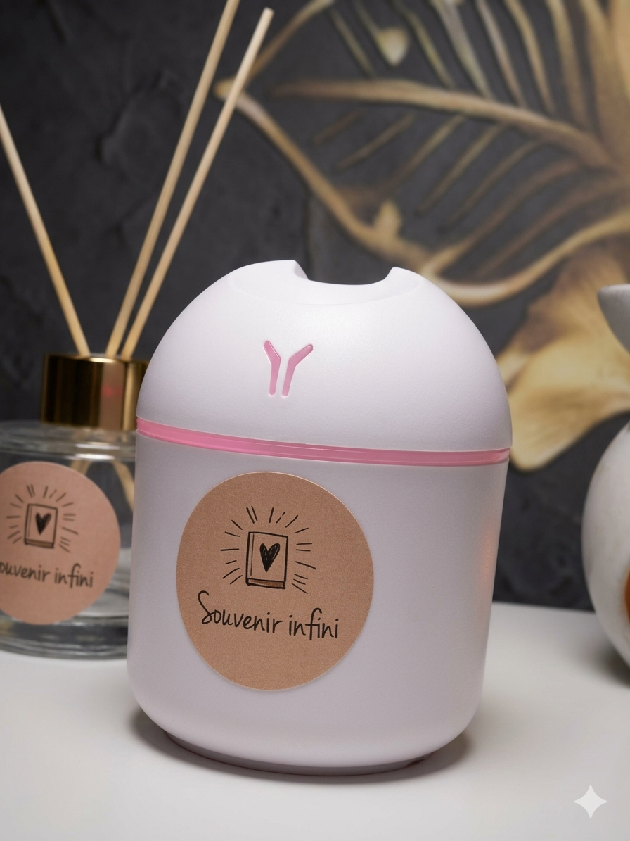 Diffuseur Humidificateur d'huiles essentielles (huiles essentielles comprises 10 ml)
