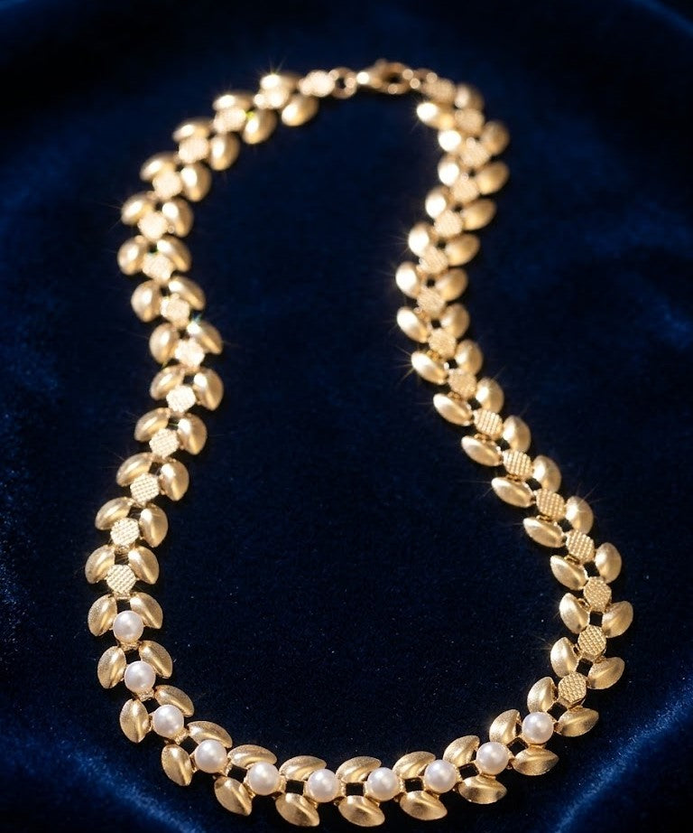 Collier épis de blé dorés – Souvenir Infini (acier inoxydable plaqué or)